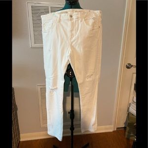 Pilcro white distressed jeans